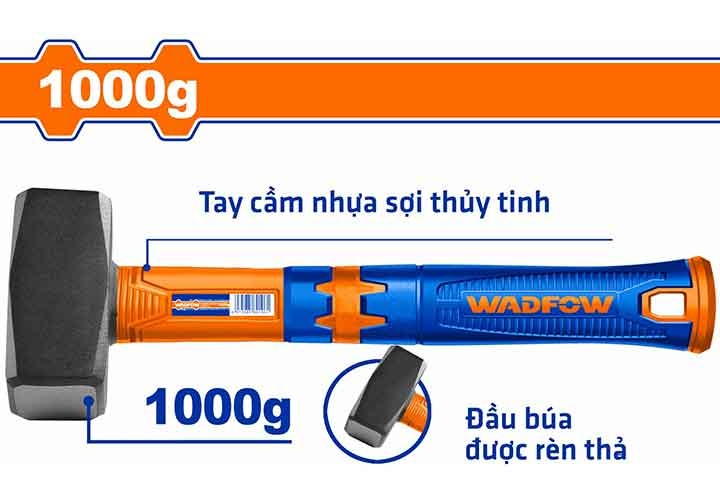 BÚA TẠ ĐẦU VUÔNG 1000G WHM2310 WADFOW - HÀNG CHÍNH HÃNG