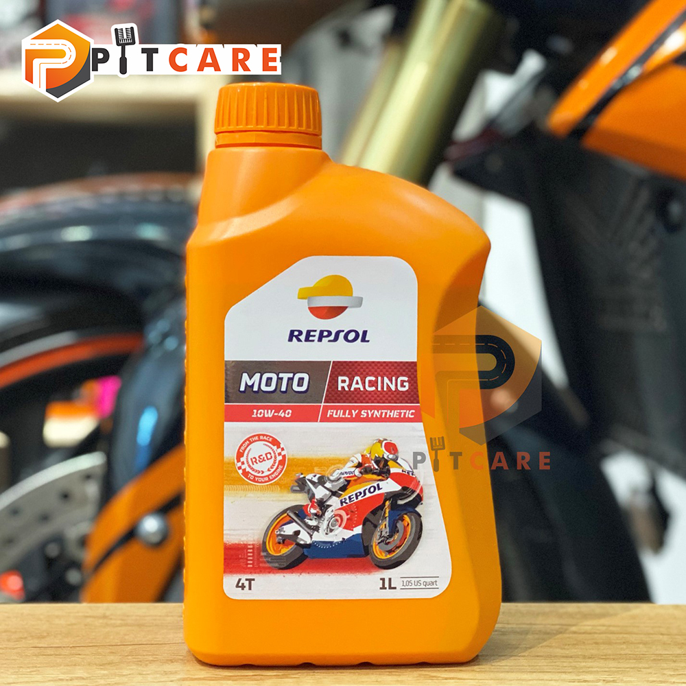 Dầu nhớt xe số và xe tay côn Repsol Racing 10W-40 1L