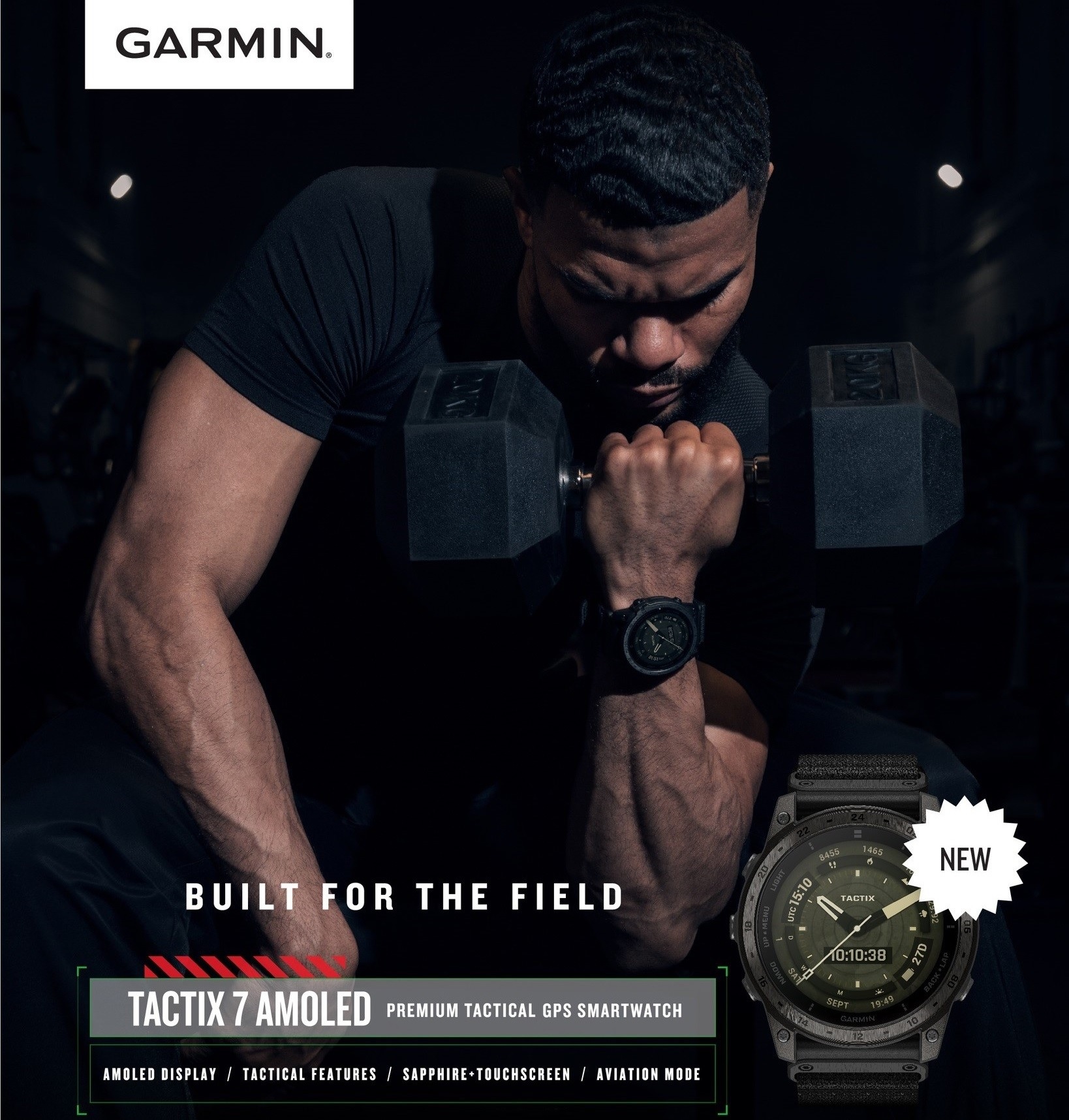 Đồng hồ thông minh Garmin tactix 7 – AMOLED Edition_Mới, hàng chính hãng