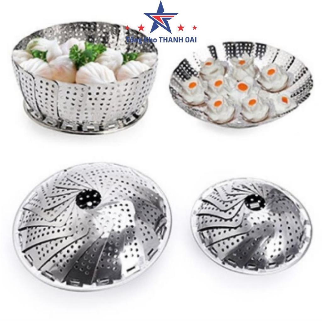 Vỉ hấp bánh bao hấp xôi inox 304 - xửng hấp bánh cánh xòe đa năng MUL35