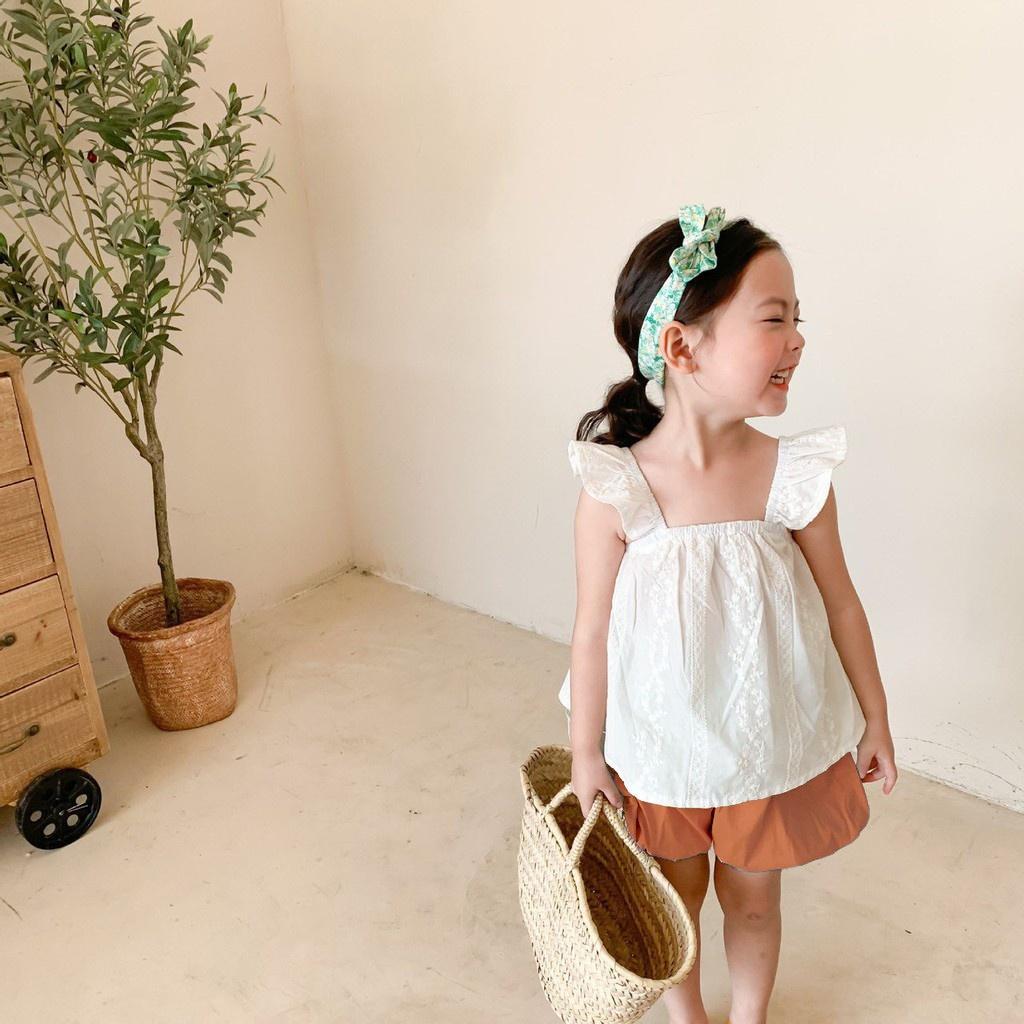 Đồ bộ bé gái QATE893 - bộ quần áo trẻ em ren hoa xinh xắn