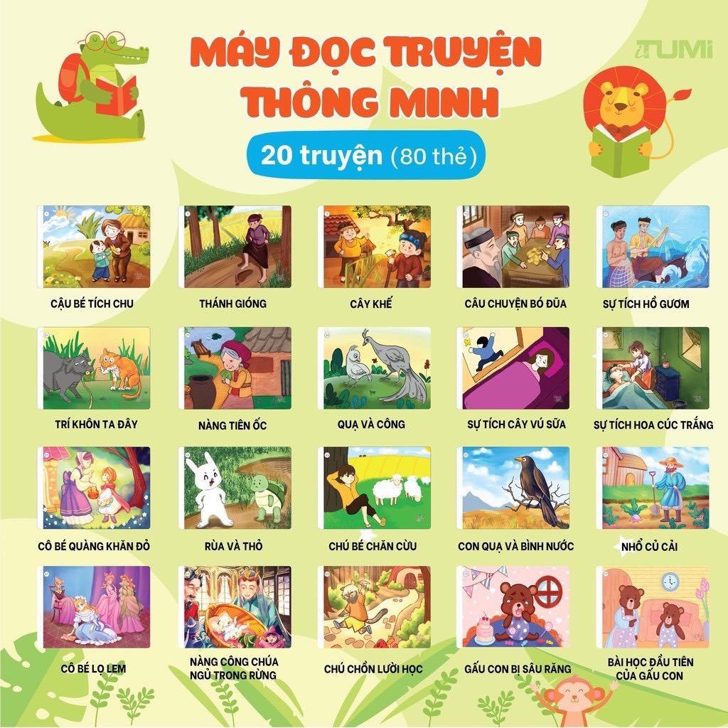 Máy đọc truyện 112 thẻ - Sản phẩm an toàn và phù hợp với mầm non và tiểu học