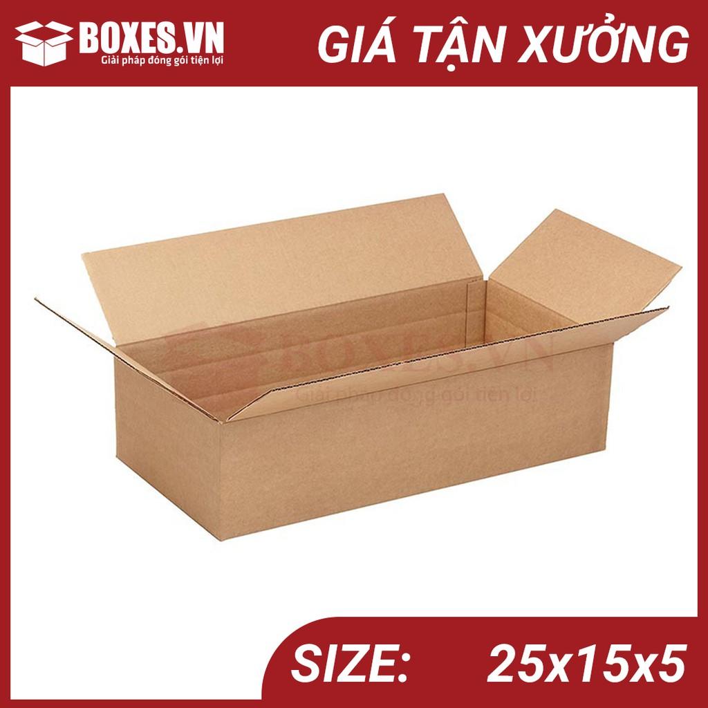 25x15x5 Combo 50 hộp Carton đóng gói hàng giá tại xưởng