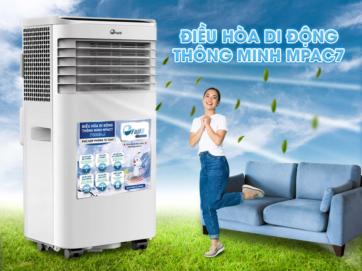 Máy điều hòa di động thông minh FujiE MPAC7 -  Hàng chính hãng
