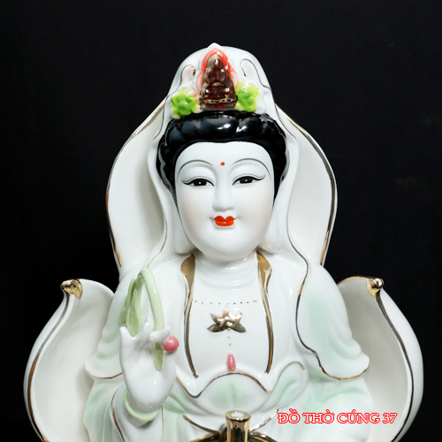 TƯỢNG QUAN ÂM MEN SỨ - SEN