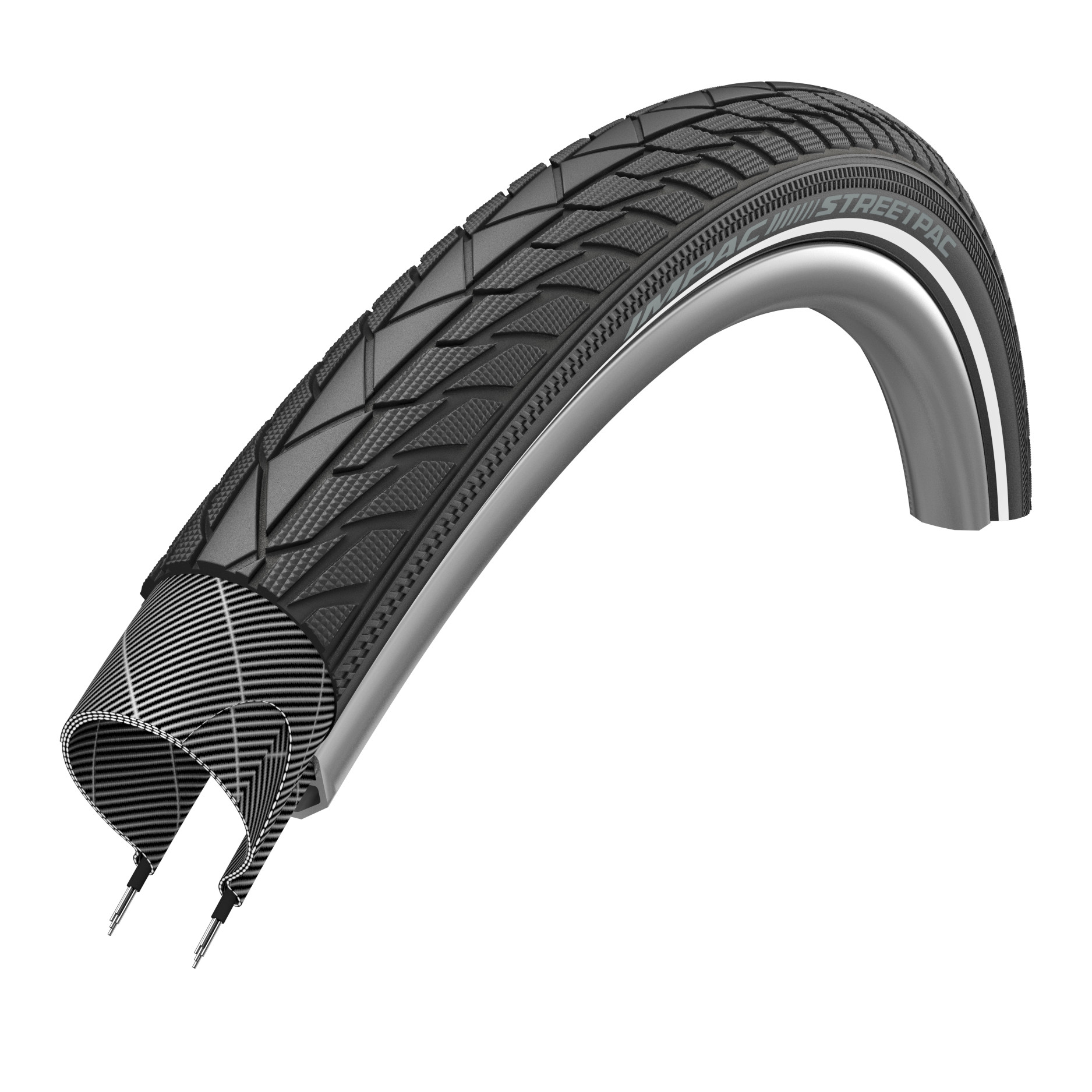 Vỏ/ Lốp xe đạp không gấp Impac Streetpac Tire 24” x 1.75