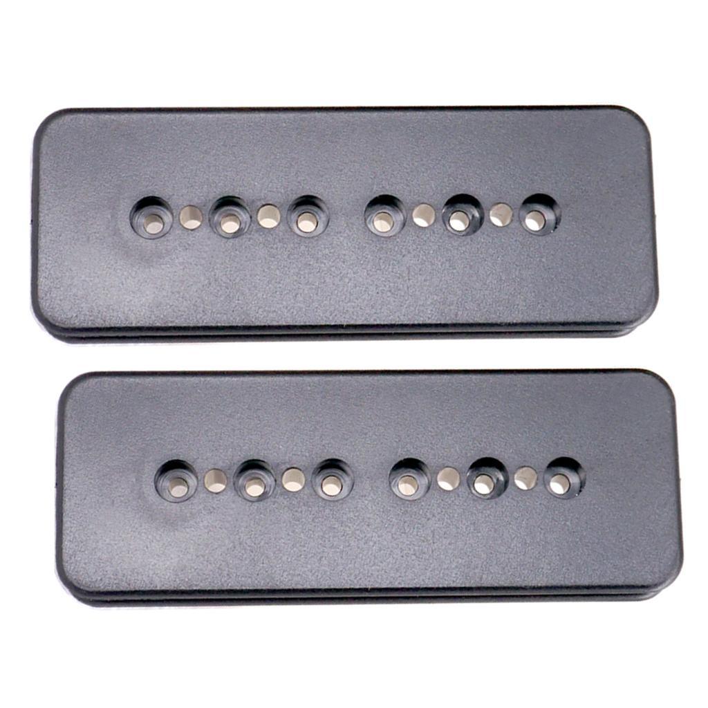 2X Electric Guitar Pickup Humbucker Slug Bobbin Cover 50/52mm for P90 Pickups