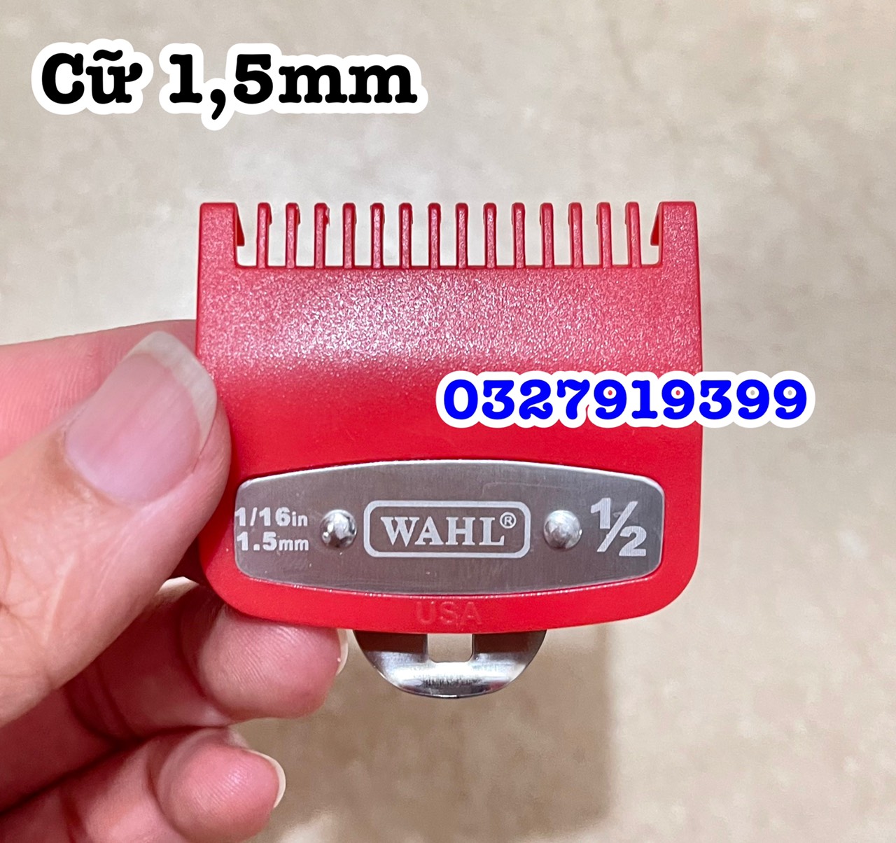 Cữ 1,5mm 4,5mm - cữ tông đơ gá thép chuyên fade WAHL