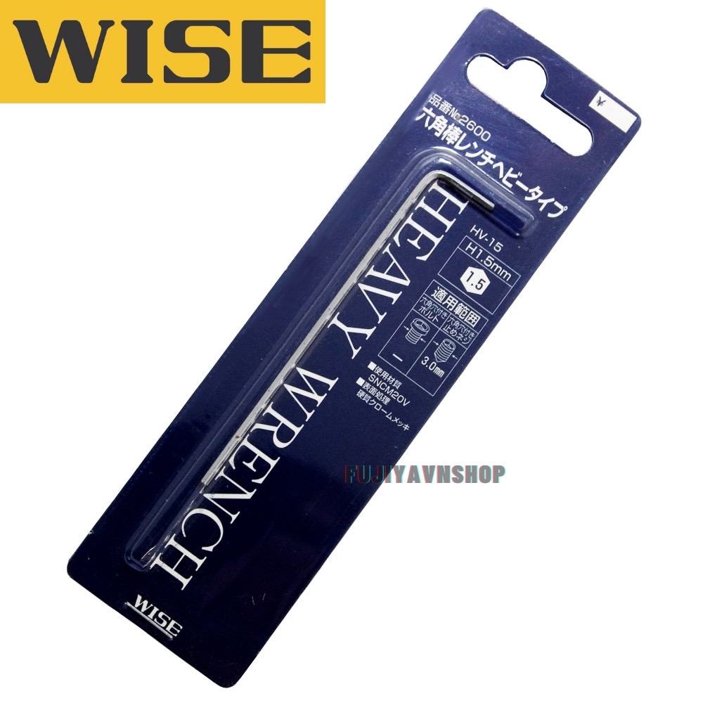 Cờ lê đầu lục giác WISE NO.2600 HV-1.5