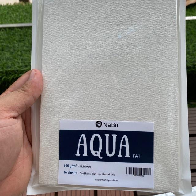 Giấy vẽ Màu Nước Nabii Aqua Fat 300gsm