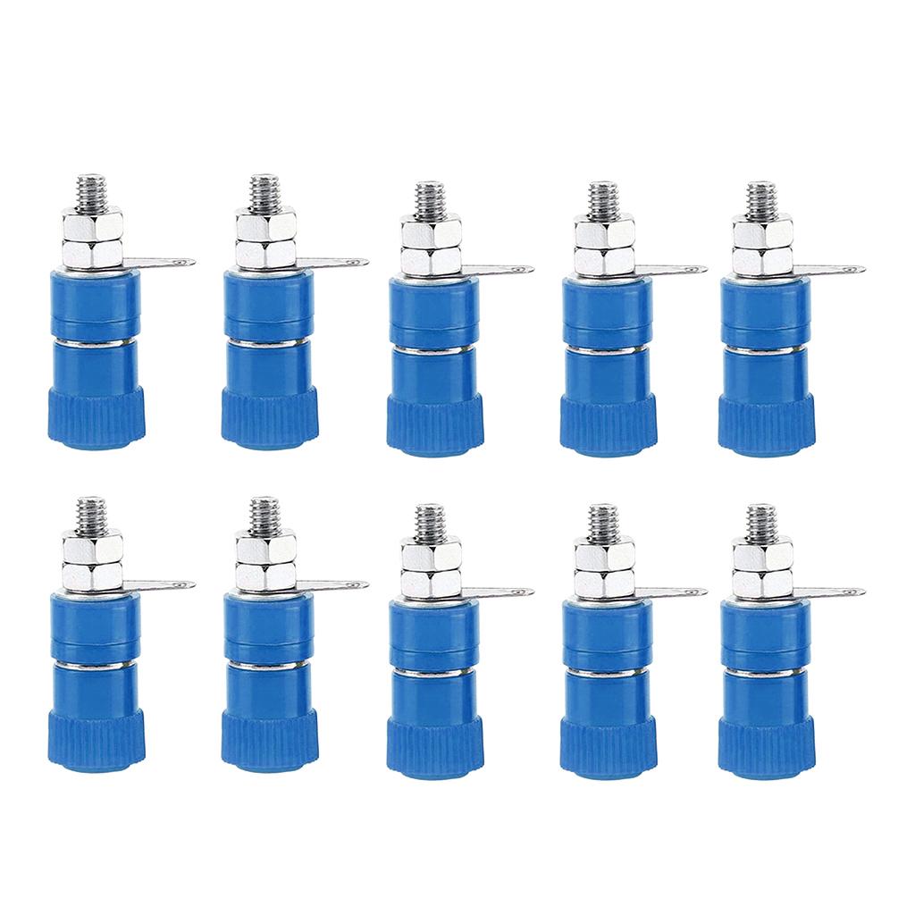 4mm Banana Ổ Cắm Mạ Niken Gắn Kết Nut Nut Jack Kết Nối