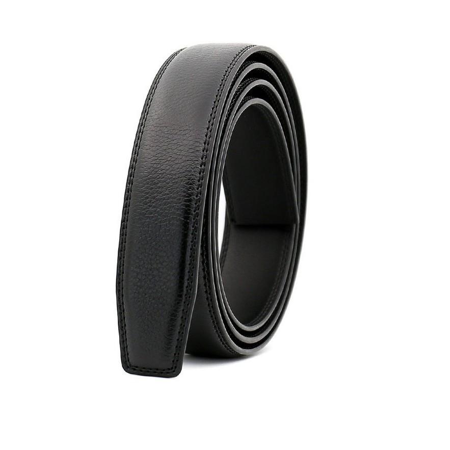 Dây lưng da bò cấp - dây da bò 2 lớp - dây khóa trượt bản 3,1 cm