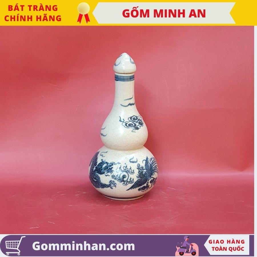 Nậm thờ men rạn Cao Cấp- Gốm Sứ Bát tràng- Gốm Minh An