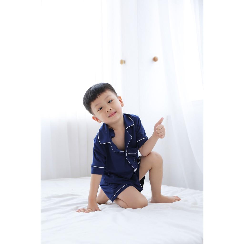 Pyjamas baby cộc tay vải bamboo cao cấp Chou's - nhiều màu