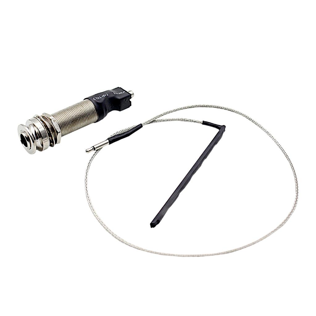 6.35mm Equalizer Jack Plug Piezo Pickup For Acoustic Guitar Kalimba Parts