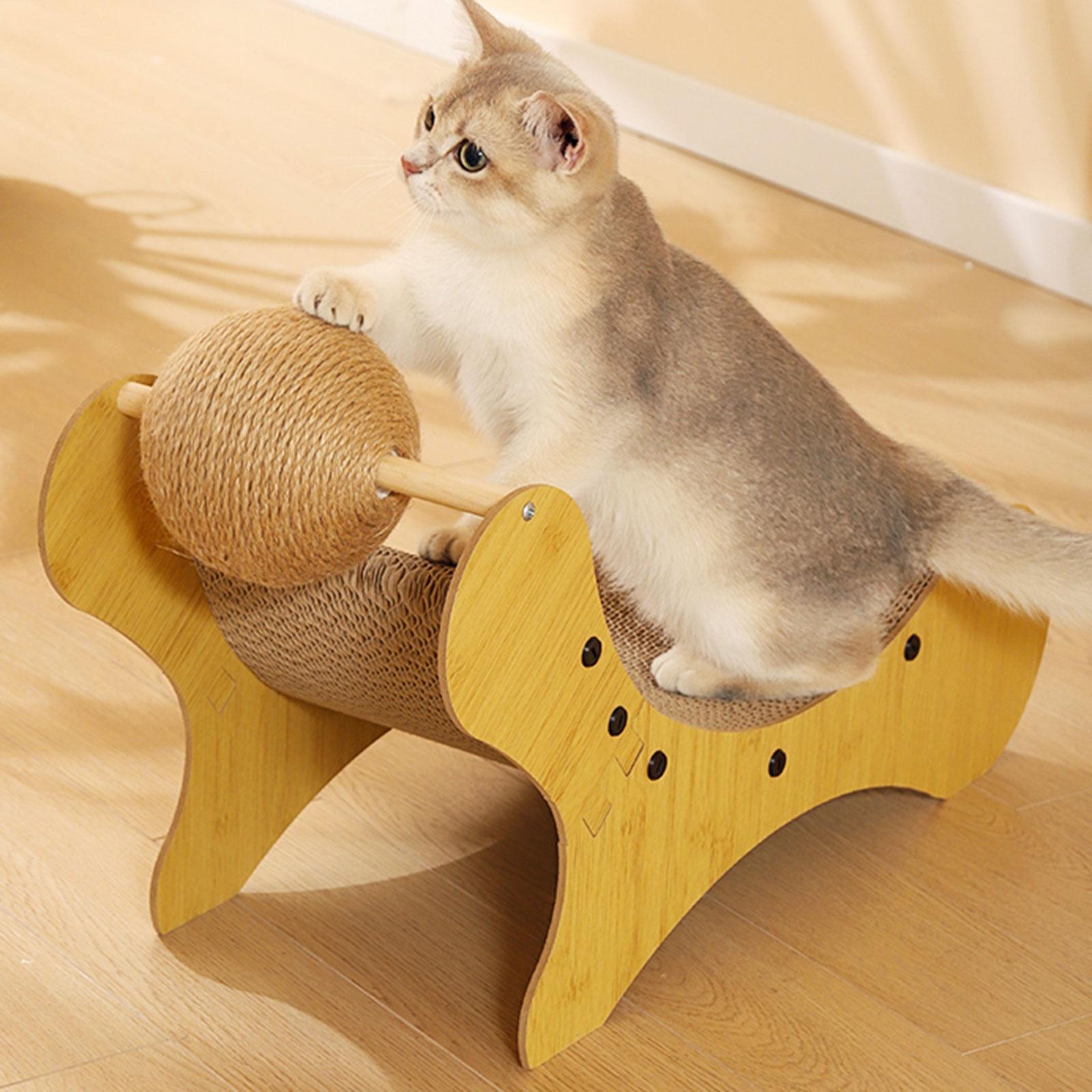 Cat Scratching with Sisal Cat Scratching Ball for Kitty Cardboard Lounge Bed