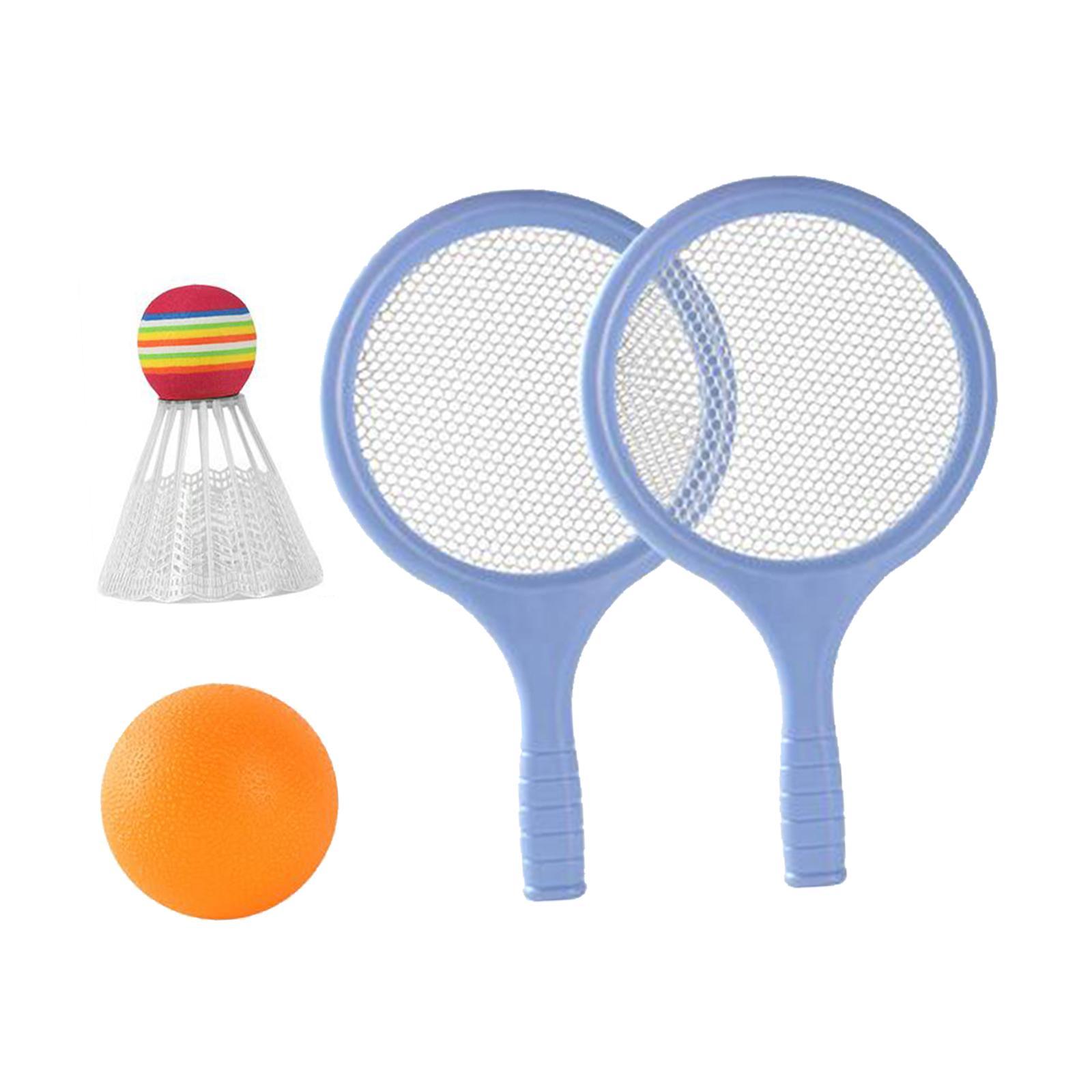 Kids Badminton Tennis Set Badminton Racket with Ball and Badminton Shuttlecock, Double Sports Durable Tennis Racquets Set for Boys, Girls