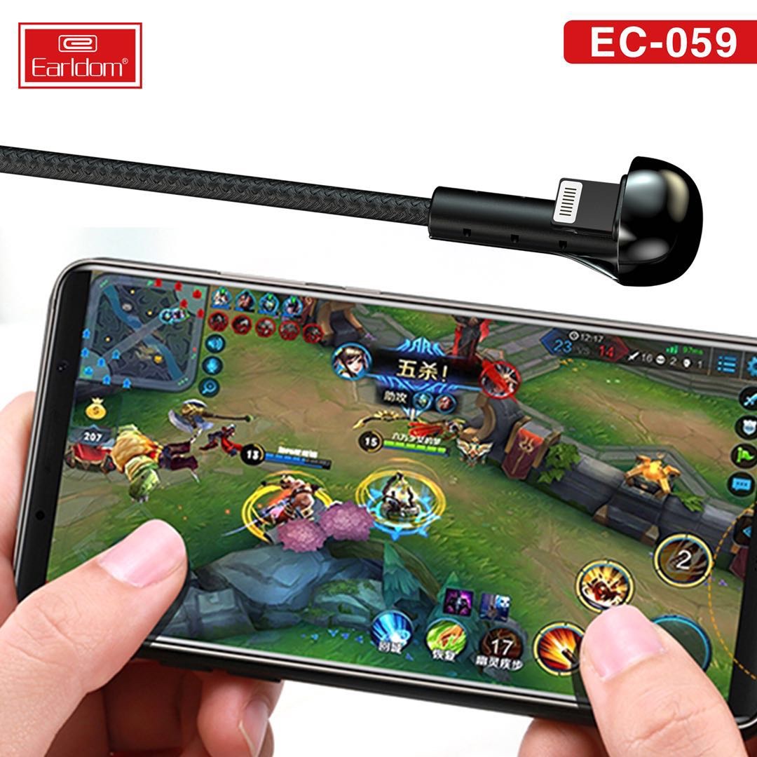 Cáp sạc nhanh chuyên chơi game, Earldom EC-059 phong cách gaming . Hàng chính hãng