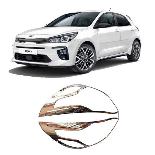 BỘ VIỀN ĐÈN TRƯỚC MẠ CROM DÀNH CHO XE KIA RIO SEDAN 2019