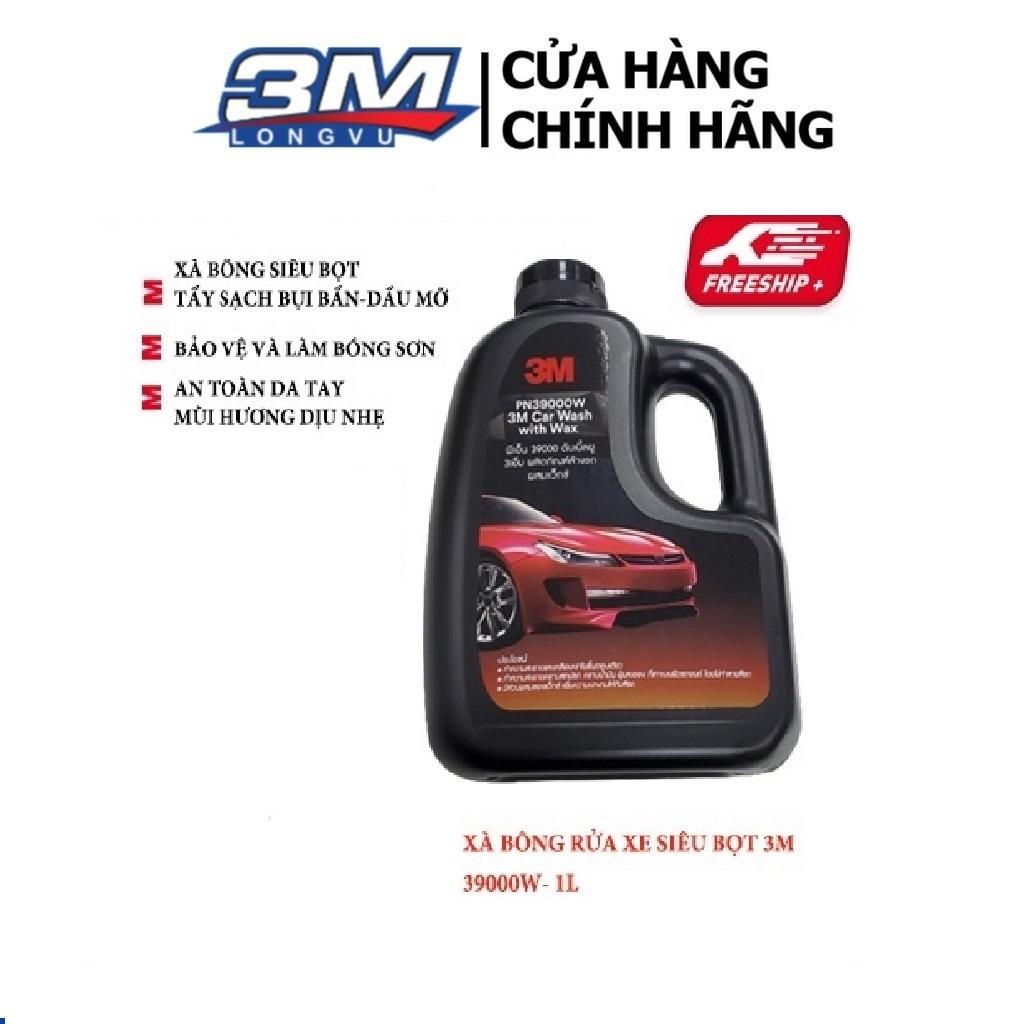 Xà bông rửa xe siêu bọt 3M Car Wash With Wax PN39000W- 1L - 3M Long Vu