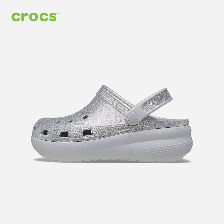 Giày lười trẻ em Crocs FW Classic Clog Kid Cutie Glitter Shimmer - 207834-0ZS