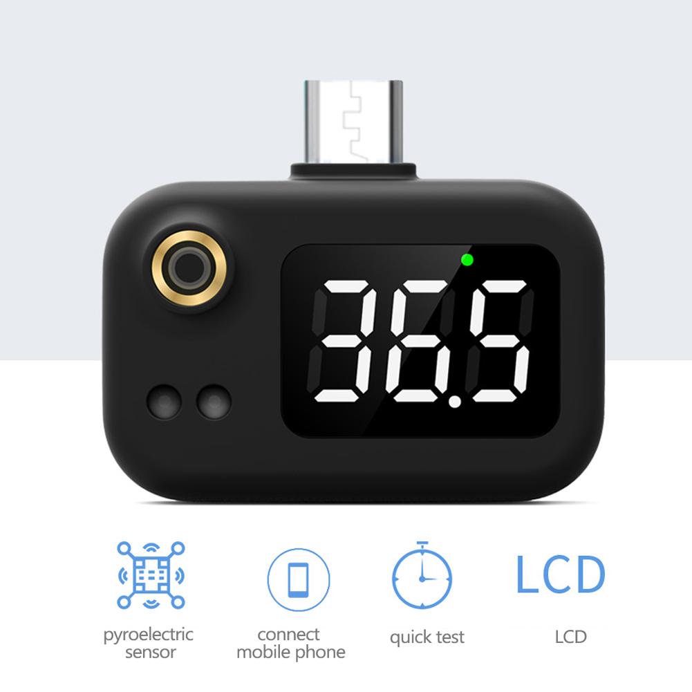 USB Intelligent Thermometer Portable Mini Cell Phone Thermometer Infrared Thermometer with Type-C Joint