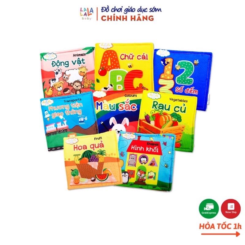 Sách vải Lalala Baby, kích thích đa giác quan - My very first bôk, kích thước 15x15 12 trang