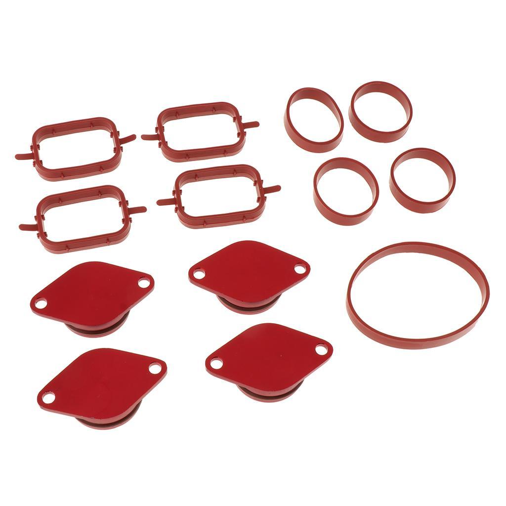 4X33mm for BMW Swirl Blanks Flaps Repair Delete Kit w/ Intake Gaskets