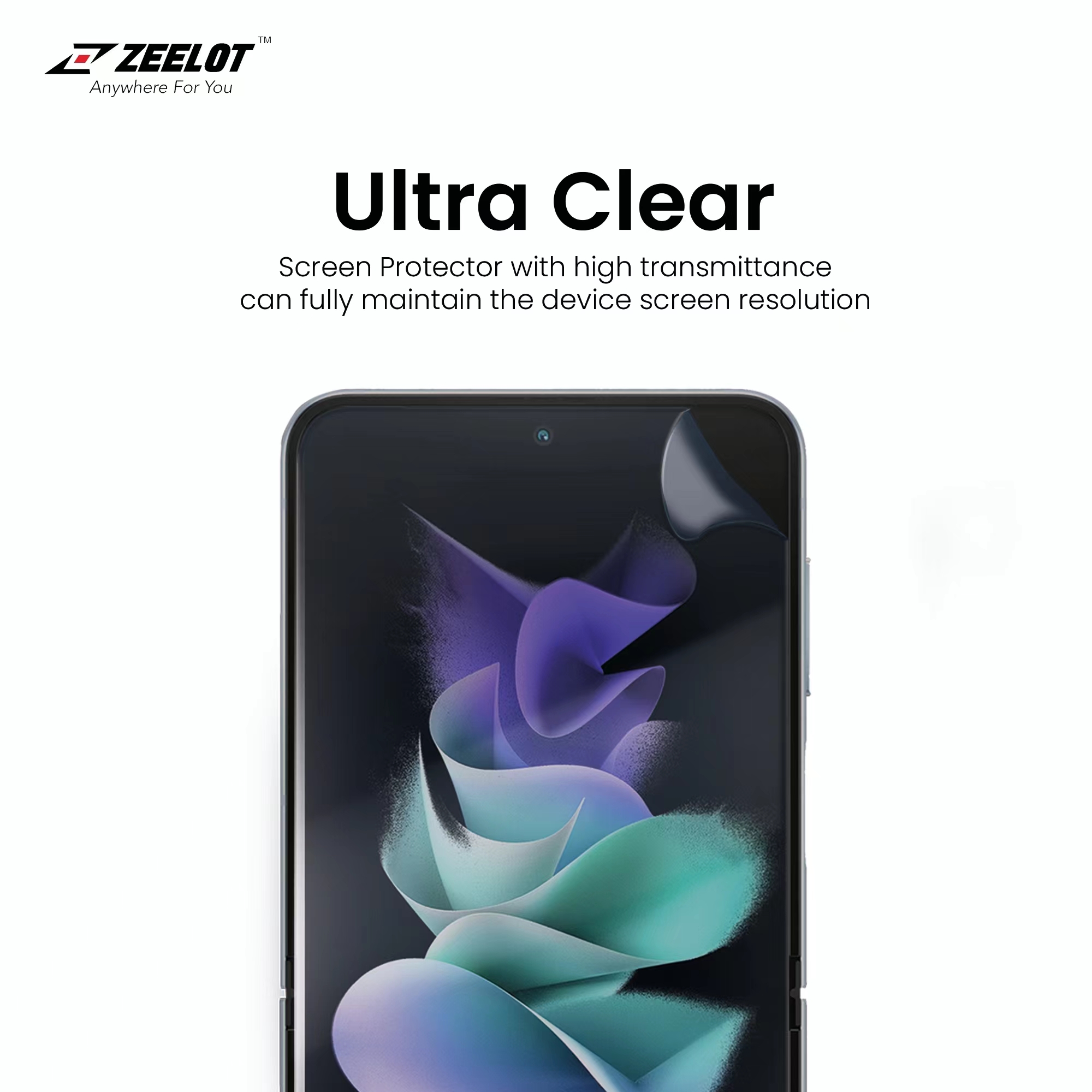 Bộ dán Zeelot Ultra Clear 4 in 1 dành cho Samsung Galaxy Z FLIP 4 2022 - Hàng Chính Hãng