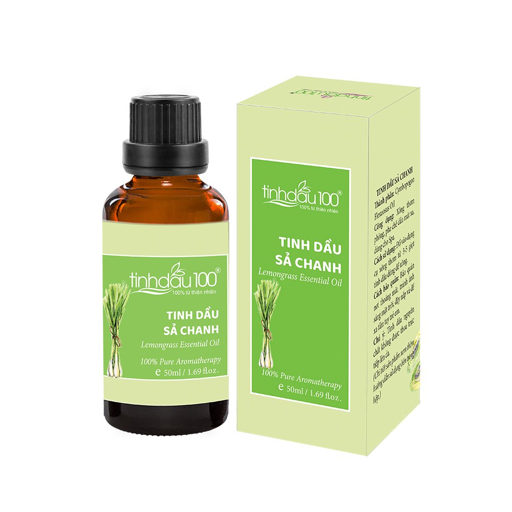 Tinh dầu sả chanh nguyên chất, tinh dầu đuổi muỗi - 50ml