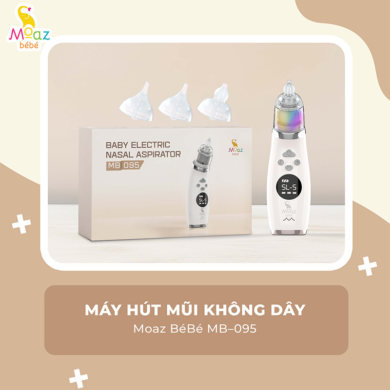 Máy hút mũi điện tử Moaz Bébé MB-095 có nhạc cho bé và người lớn