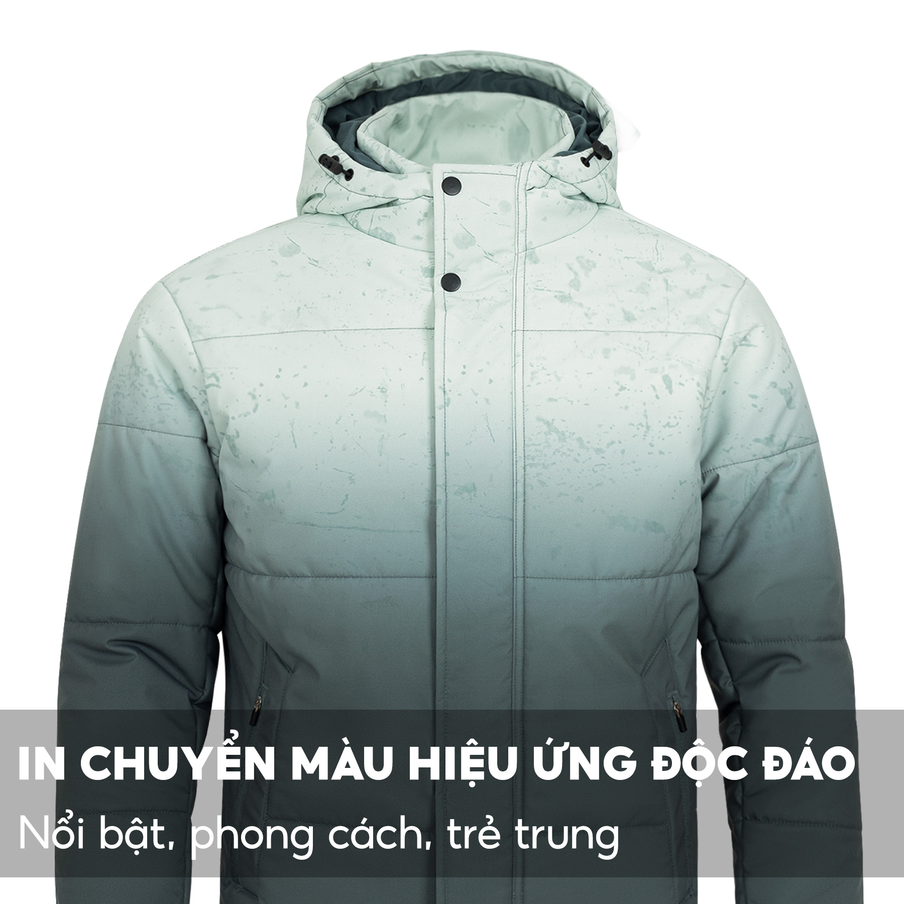 Áo Khoác Phao Nam Chần Bông Chuyển Màu 5S (2 Màu), Công Nghệ GORE-TEX, Thiết Kế Độc Lạ, Phong Cách, Trẻ Trung (AKC22006)