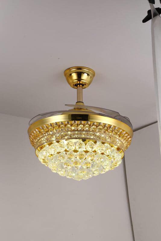 Quạt trần đèn phòng khách đẹp hiện đại - HomeFan002