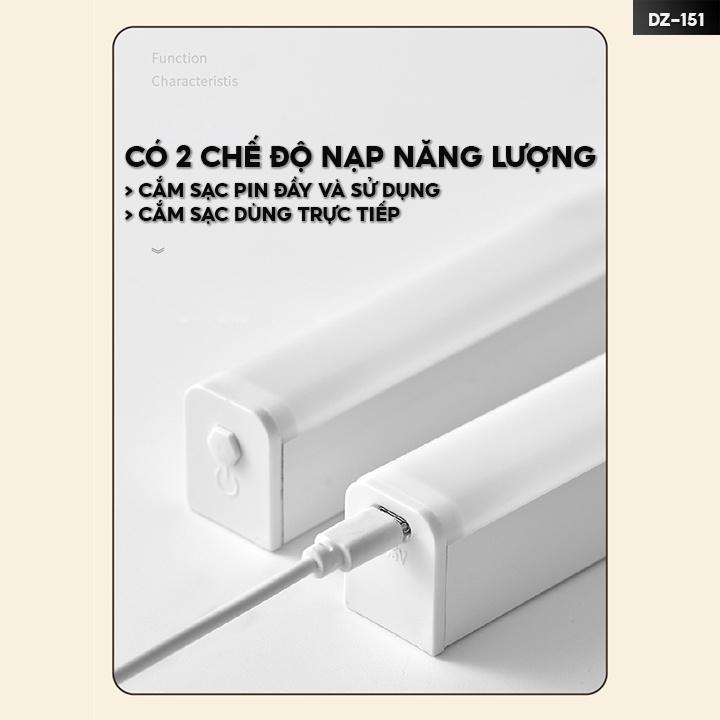 Đèn Led Gắn Tủ Áo Dán Từ Nam Châm Tiện Lợi Chức Năng Tắt Bật Thủ Công Đèn Sạc Không Dây DZ-151