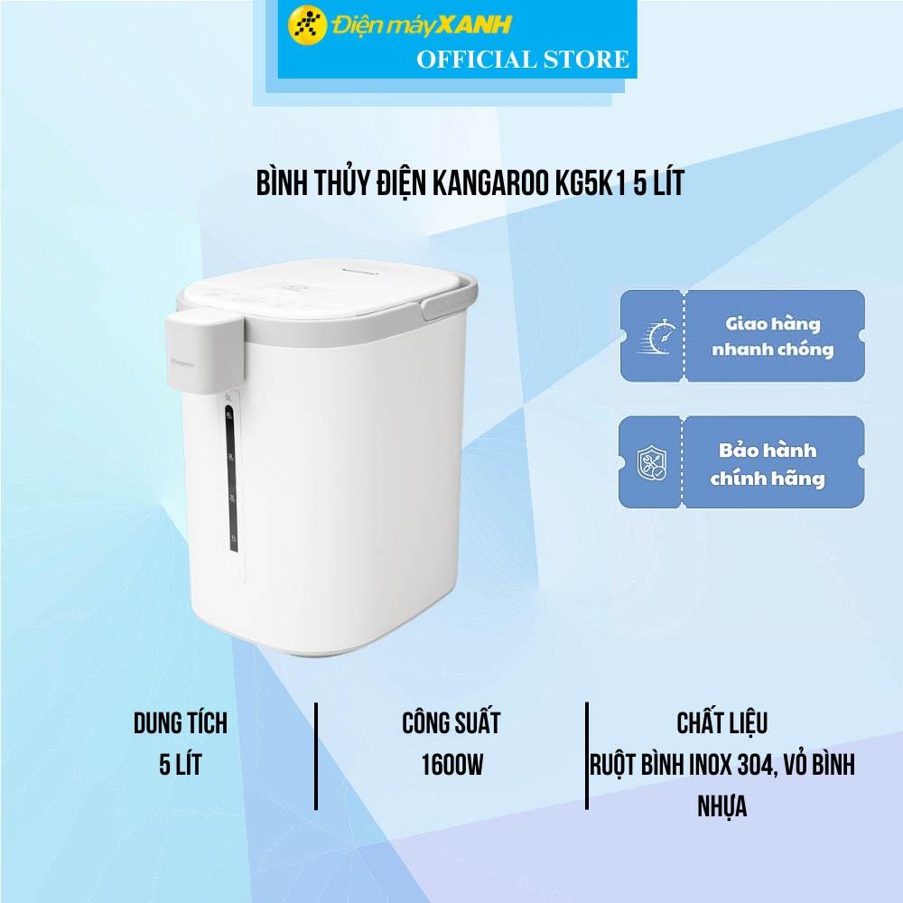 Bình thủy điện Kangaroo KG5K1 5 lít - Hàng Chính Hãng