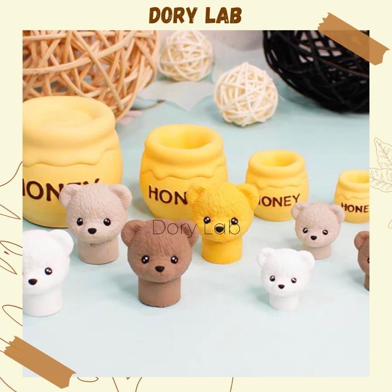 Nến Thơm Honey Bear Cute Handmade, Quà Tặng Độc Đáo - Dory Lab