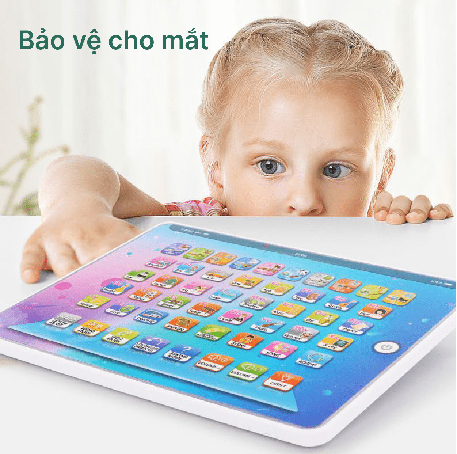 Máy tính bảng cảm ứng thông minh giúp phát triển ngôn ngữ cho trẻ mầm non