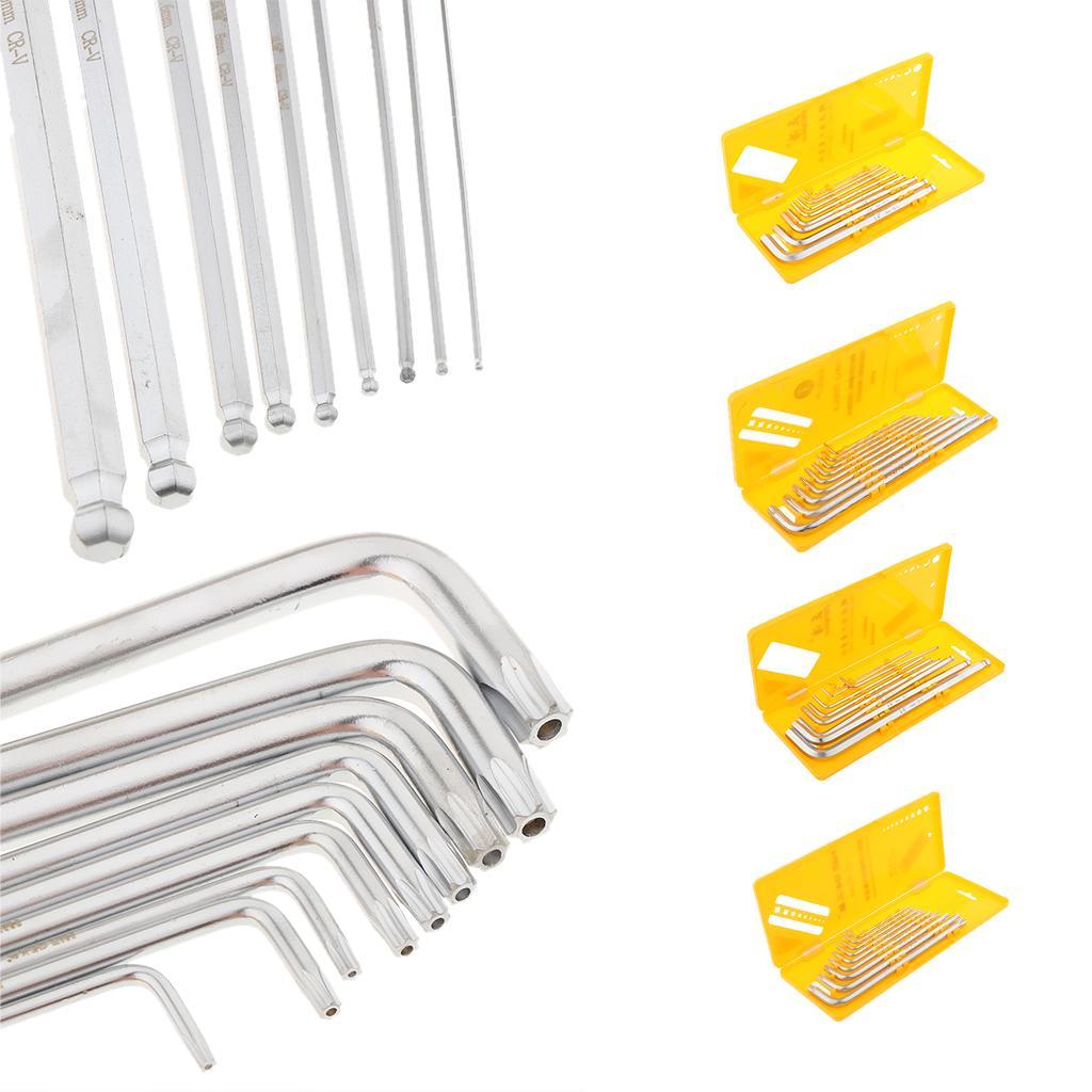 9 Pieces Case Set L-shaped Allen Wrenches