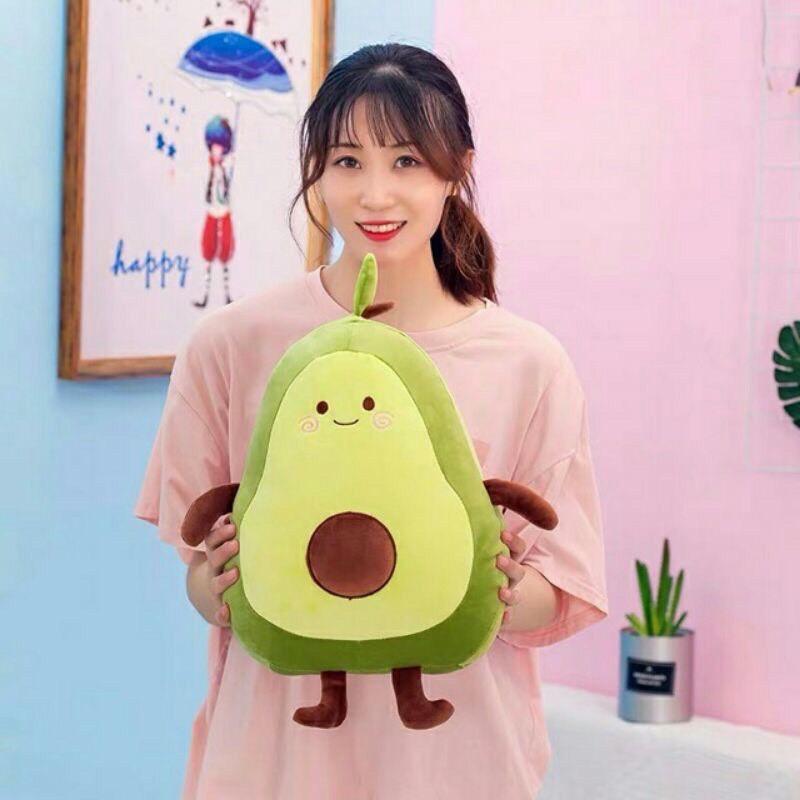 Gấu bông gối ôm quả bơ nhí 25cm đáng yêu nghộ nghĩnh