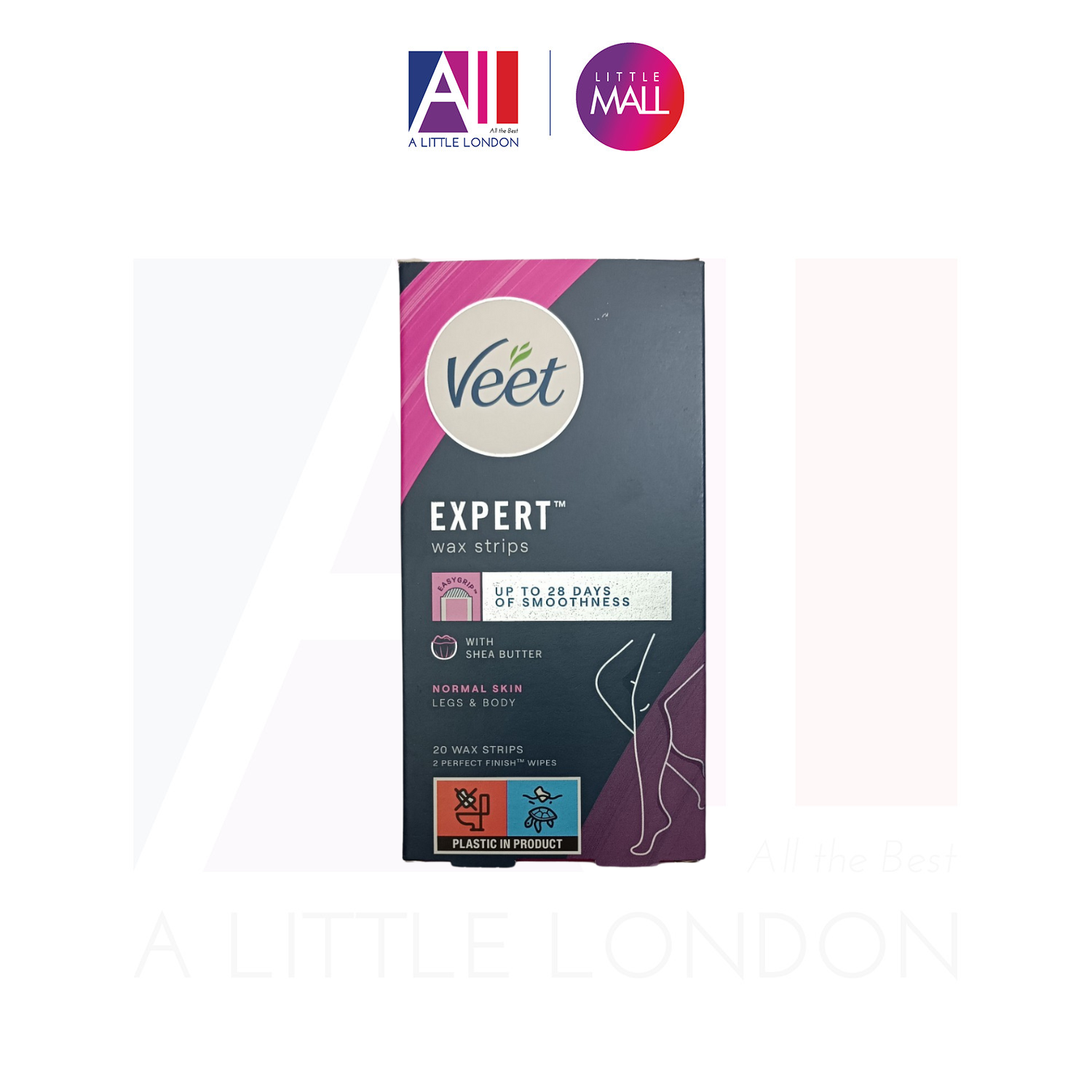 Tẩy lông chân, body Veet Expert Cold Wax Strips