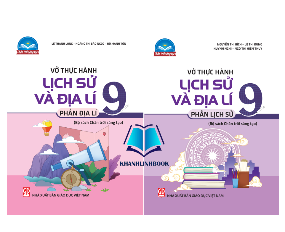 Sách - Combo Vở thực hành lịch sử và địa lí 9 - phần địa lí + lịch sử (chân trời sáng tạo)