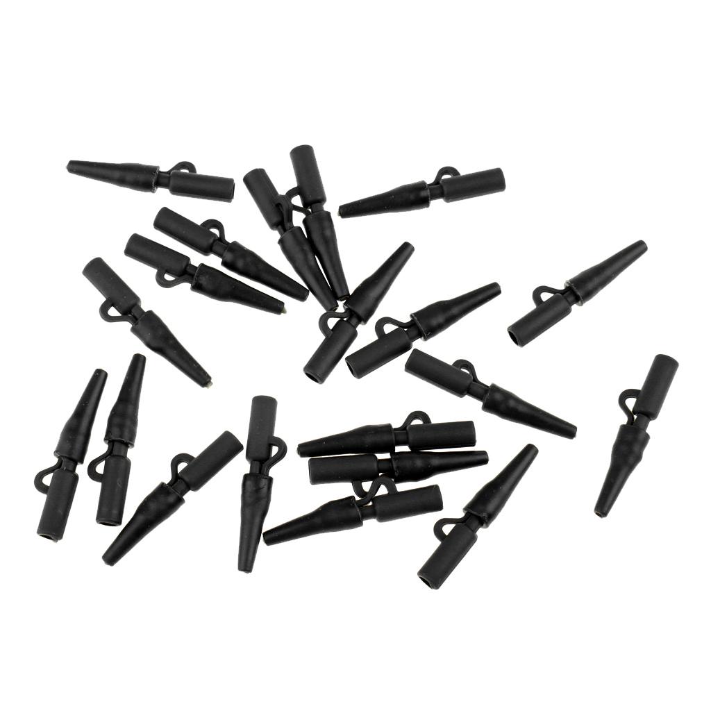 20Pcs Safety Lead Clip Quick Change Clips Tube for Carp Fishing Rigs