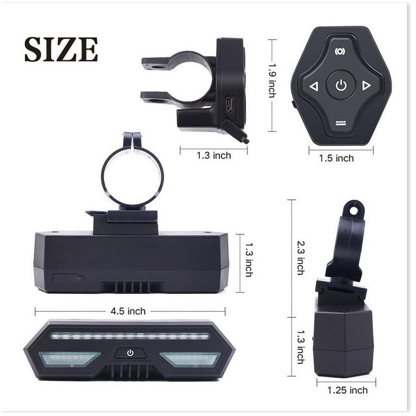 Đèn sau xi nhan xe đạp LP-1801 không dây, dung lượng pin 2200mAh - Gia Dụng SG