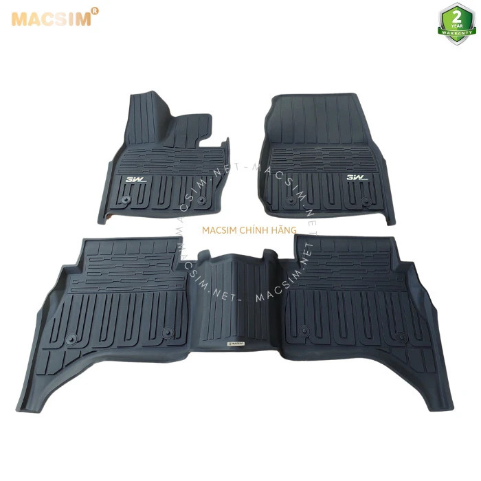 Thảm lót sàn xe ô tô LANDROVER RANGE ROVER SPORT 2023 new nhãn hiệu Macsim 3W - chất liệu nhựa TPE đúc khuôn cao cấp - màu đen