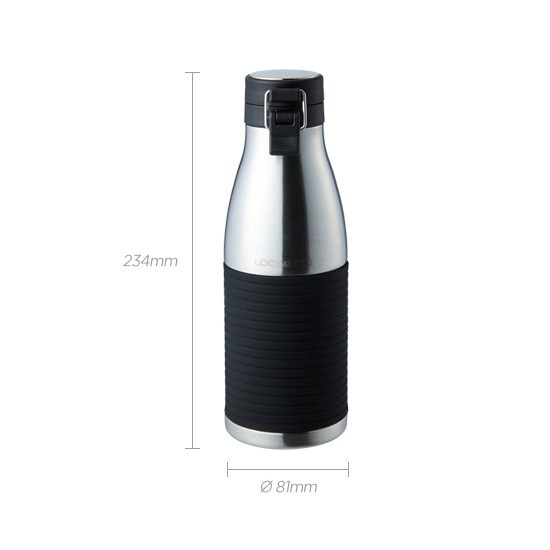 Bình giữ nhiệt 430ml Lock&amp;Lock Cylinder Bottle LHC4145SLV, Hàng chính hãng, mạ đồng đặc biệt, thép không gỉ 304 - JoyMall