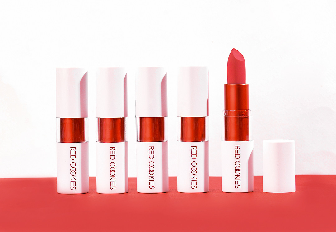 Son Thỏi Lì Marshmallow Powder Lipstick Red Cookies Hàn Quốc - Màu A3 Cam Đỏ