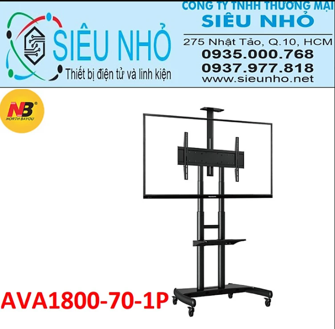 GIÁ ĐỠ TIVI DI ĐỘNG MÀN HÌNH SIÊU LỚN 50-85 INCH AVA1800