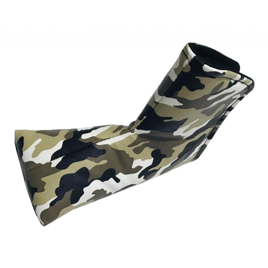 Golf Club Blade Putter Head Cover Magnetic Closure PU Leather Water-Proof Protector Headcover Club Protector Sleeve