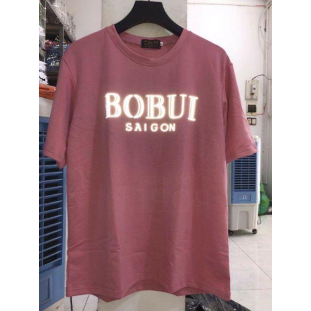 Áo Oversize BOBUI Hồng Phản Quang , Tee Bobui Saigon Reflective Pink Unisex