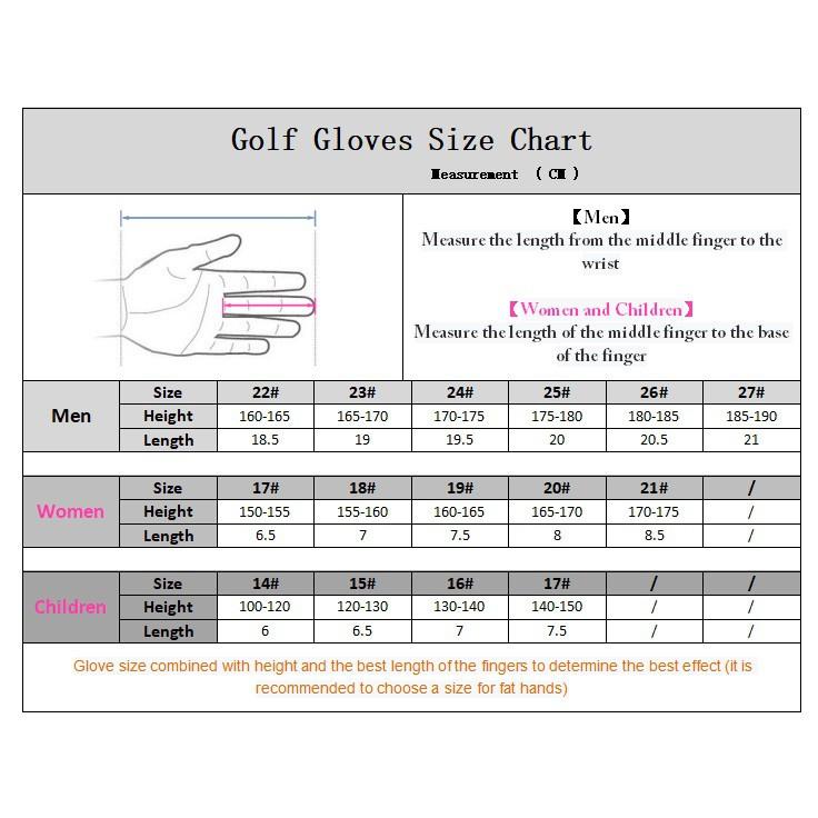 Găng tay golf nam nữ chống trơn trượt thoáng khí có cả hai tay 1 chiếc GT004
